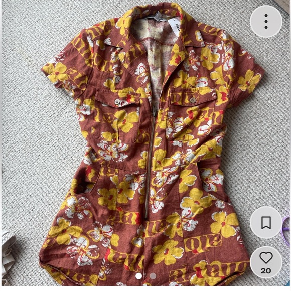 Urban Outfitters Pants - Urban outfitters Hawaiian themed romper NWT